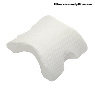 almohada de espuma viscoelástica curvada en forma de u para dormir cuello cervical con diseño hueco