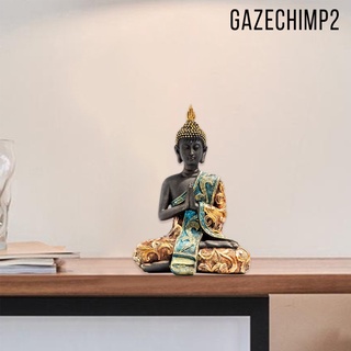 [Gazechimp2] adorno de buda tailandés sentado buda buda escultura mesa decoración (6)