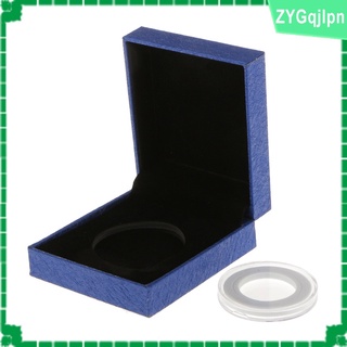 Airtight Single Coin Holder Display Box Case for 38mm Coins Ring Type Coin Capsule Collection Supplies