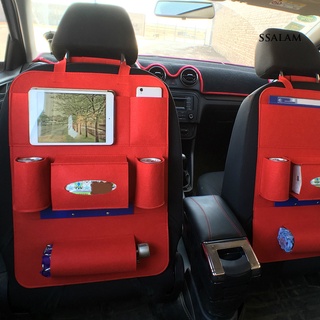 asiento de coche trasero multibolsillo colgante organizador teléfono titular bolsa de almacenamiento de viaje