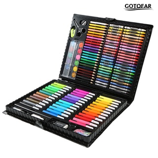 [gotofar] 150 unids/set niños arte dibujo pintura herramienta marcadores bolígrafos cera crayon pastel al óleo regalo