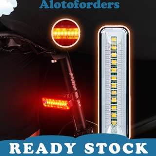 <Alotoforders> luz trasera de bicicleta Control remoto USB carga rápida ABS noche advertencia bicicleta montaña luz trasera luz trasera equipo de ciclismo