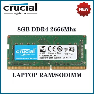 Crucial RAM 8GB/4GB DDR4 2666MHz SODIMM 260-Pin 1.2V CL19 Notebook Laptop Memory