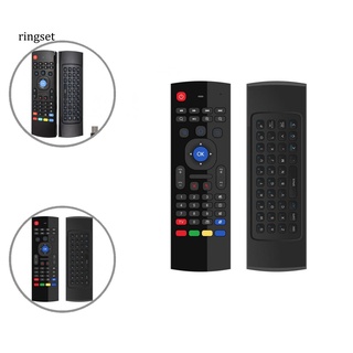 ringset mx3 2.4g mando a distancia inalámbrico air mouse teclado para x96 h96 android tv box