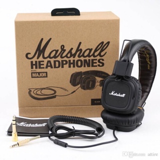 Marshall Major Auriculares de Cuero Con Cancelación de Ruido Estéreo DJ Hi-Fi Bajo Profundo Auricular (2)