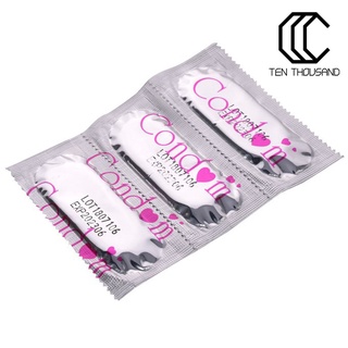 (Sexual) 10 unids/Set Ultra delgado lubricado látex preservativos adulto sexo suministros