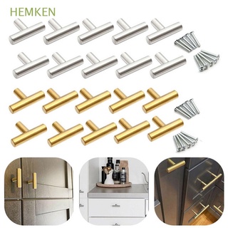 hemken - pomo de puerta de baño para el hogar, tiradores de muebles, armario cepillado, acero inoxidable, armario de cocina, cajón, barra de t, multicolor