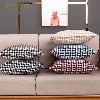 RECKLEY 45x45cm Cushion Cover Minimalist Throw Pillow Covers Pillow Cases Beige Office Supplies Living Room Decor Black for Couch Bed Houndstooth Home Sofa Decorative/Multicolor