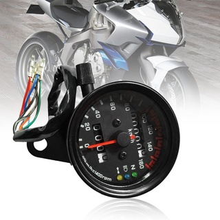 [starbeautyysgz] velocímetro de motocicleta medidor de odómetro de doble velocidad con indicador lcd