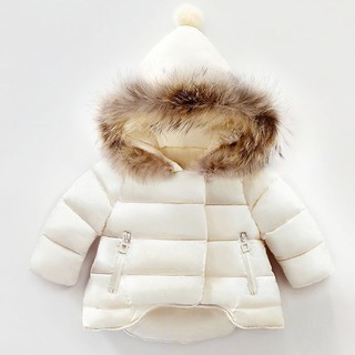 Nueva moda bebé niños niñas abrigo grueso abrigo acolchado Chamarra de invierno