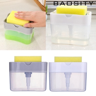 [Baosity*] dispensador de bomba de jabón para lavar platos de cocina y soporte de esponja práctico caja de jabón (9)