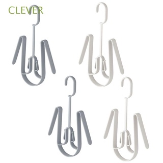 CLEVER 4PCS Save Space Plastic Hanger Outdoor Multifunctional Shoes Hooks Drying Rack Windproof Connectable Indoor Home Storage Organizer Penguin Shape (1)