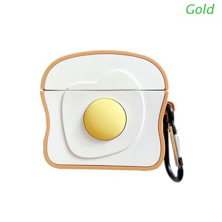 Funda protectora De silicón suave Anti-deslizante con estampado De pan dorado Para audífonos Hua-Wei Freebuds 3 Bluetooth