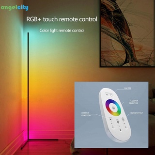 (Angelcity) lámpara de pie de esquina que cambia de color RGB Control remoto LED luz nórdica