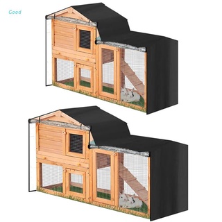 Good Rabbit Hutch Cover for Double-Decker Hutches Dust Cover Windproof Pet Cage Cover