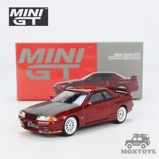 MINI GT 1 : 64 Nissan-R R32 Red Pearl BBS RHD LHD Diecast Modelo De Coche (1)