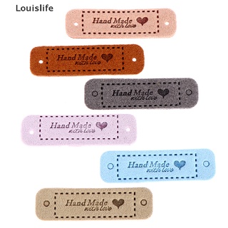 [louislife] 20 etiquetas hechas a mano con etiquetas de amor, etiquetas de ropa, manualidades, costura, 56 x 15 mm
