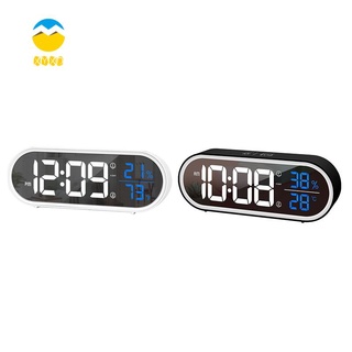 Reloj despertador Digital blanco Para dormitorio reloj De Mesa alarma doble Xdbr3