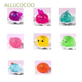 ALLUCOCOO Cute Animal Decompression Balls Mini Novelty Gags Stress Relief Toy Antistress Ball Soft Rubbers Squeeze Fidget Fun Antistress Mochi Toys