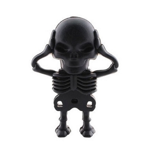 8GB 16GB 32GB 64GB 128GB Pendrive negro esqueleto cráneo Horror Cool novedad USB Drive Memory Stick regalo