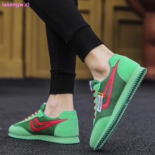verde de los hombres zapatos 2021 verano nueva tendencia transpirable desodorante zapatos de malla de juventud deportes y ocio forrest gump zapatos