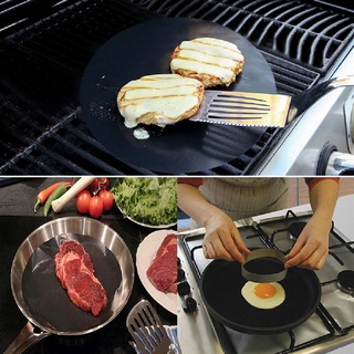 [COD] Non-stick Mat Round Pan Fry Liner Sheet Cooking Sheet Pad Kitchen Cleaning Tools HOT (5)