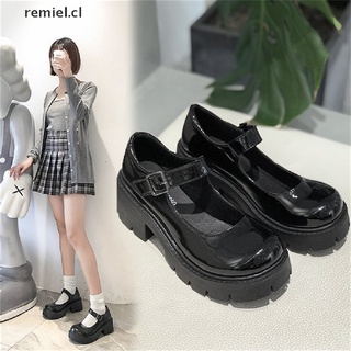 【remiel】 shoes lolita Japanese Style Mary Jane Shoes Women Vintage Girls High Heel Platform shoes College Student CL