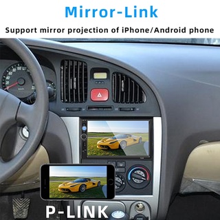 2 DIN Radio de coche MP5 de 7 pulgadas de alta definición Bluetooth automático Radio reproductor Multimedia pantalla táctil espejo enlace Audio del coche USB TF FM (3)