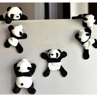 1pc de dibujos animados lindo suave felpa Panda nevera fuerte imán refrigerador pegatina decoración del hogar recuerdo accesorios de cocina (1)