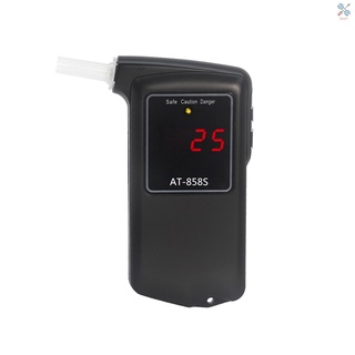Breathalyzer probador Digital profesional De alcohol De respiración probador De alcohol con 10 pzas boquillas transparentes