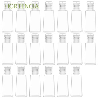 HORTENCIA Plastic Trapezoidal Travel Refillable Bottles Hand Sanitizer Bottles Cosmetic Transparent Spray Bottle 10pcs 30ml Gel Bottle Empty