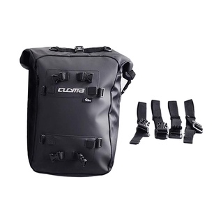 universal motocicleta cola bolsa impermeable almacenamiento de equipaje mochila negro s