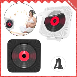 reproductor de cd montado en la pared con cubierta de polvo para educación prenatal home tf u disk