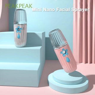 Peeak mujeres portátiles cuidado de la piel Instrumentos rostro Hidratante Mini Vaporer Nano rociador Facial/Multicolor