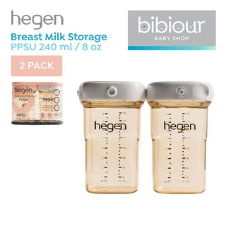 Hegen PCTO 240ml/8oz PPSU contenido de almacenamiento de leche materna 2 unidades)
