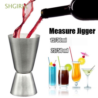 SHGIRLL New Measure Jigger Cup Drinking Spirit Kitchen Gadgets Cocktail Shaker Home&Living Stainless Steel Dual Shot Barware Bar Tools