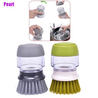 [Pearl] 1 pza cepillos recargables para lavar platos/herramienta de lavado de platos/dispensador de jabón