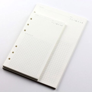 NEWITT Stationery Notebook Refill Weekly Loose Leaf Inner Page Paper Refill Line Monthly Students Grid Dot A5 A6 A7 Binder Inside Page (8)