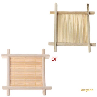 cubo de madera de bambú hecho a mano para jabón de baño, soporte de drenaje, estante de almacenamiento (1)