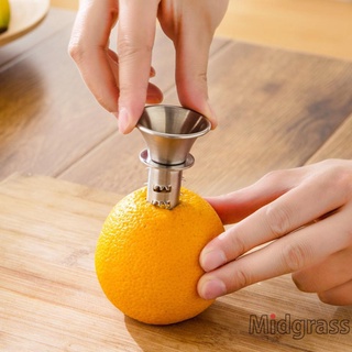 Midgrass_mini exprimidor Manual de frutas de acero inoxidable exprimidor de naranja limón herramientas de jugo