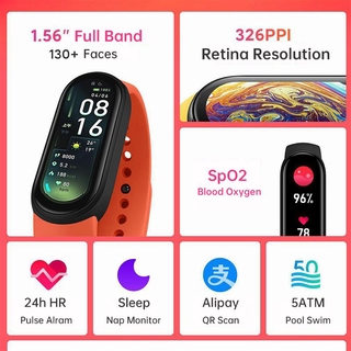 Smart Watch M6 Con Bluetooth Monitor De Corazón Smartband Presión O Arthial (6)