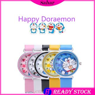 Doraemon reloj de cinturón impermeable para niños y niñas