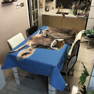 mantel estampado de animales chic impermeable a prueba de aceite cubierta de mesa decoración del hogar