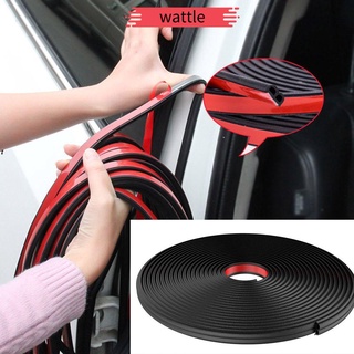 Wattle práctico ruido a prueba de sonido Weatherstrip Anti-polvo sello de coche tira de goma aislamiento acústico Auto borde sellador tronco recorte negro impermeable (1)