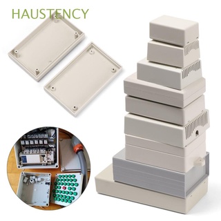 haustency alta calidad impermeable cubierta proyecto 9 tamaños cajas electrónica proyecto caja abs plástico blanco diy caliente instrumento caso