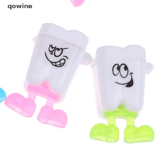 Qowine 10 Pcs Teeth Shape Milk Teeth Storage Case Baby Teeth Box Organizer Holder Rack CL