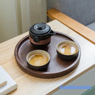 [Simplehomeline] teteras de cerámica negra con 2 tazas portátil de viaje, oficina, té, vajilla