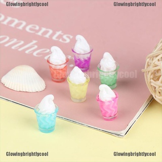 [GBC] 10pcs 1/12 casa de muñecas miniatura pretender comida caramelo Color helado taza bebida [Glowingbrightlycool]