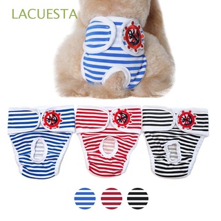 lacuesta lavable mascota corta sanitaria fisiológica ropa interior para perro femenino masculino perro reutilizable algodón calzoncillos pañales menstruación pañal