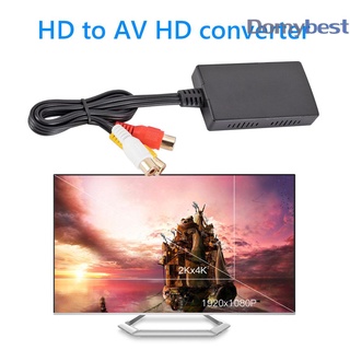 Dom AV RCA a HDMI compatible adaptador convertidor HD 1080P Audio DVD TV caja de vídeo (9)